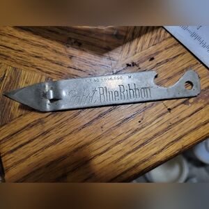 Vintage PBR Pabst Blue Ribbon RARE VERSION BEER Can Opener 1935 Patent # 1996550